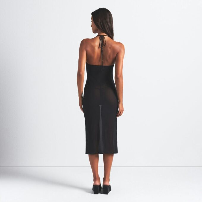 ΦΟΡΕΜΑ MIDI SLIP ΜΕ ΠΛΕΚΤΟ ΣΤΡΑΣ ΚΑΙ ΧΑΛΤΕΡ