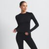 NikeSKIMS ΑΕΡΙΝΟ ΜΠΛΟΥΖΑ ΜΕ ΜΑΚΡΥΜΑΝΙΚΑ ΚΑΙ ΣΚΟΥΡΟ ΛΑΙΜΟΚΑΤΑΛΗΨΗ NikeSKIMS ΑΕΡΙΝΟ ΜΠΛΟΥΖΑ ΜΕ ΜΑΚΡΥΜΑΝΙΚΑ ΚΑΙ ΣΚΟΥΡΟ ΛΑΙΜΟΚΑΤΑΛΗΨΗ