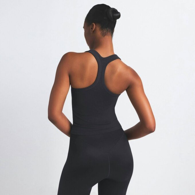 NikeSKIMS VINTAGE SEAMLESS RACER ΜΠΛΟΥΖΑ ΠΛΑΤΗΣ