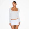 ΒΑΜΒΑΚΕΡΗ ΦΑΝΕΛΑ ΜΕ ΜΑΚΡΥΜΑΝΙΚΟ ΤΟΠ ΜΕ ΣΚΟΥΠΙΔΙ ΓΙΑΚΑ